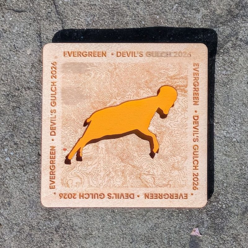 Devils Gulch 2026 Coaster for race finishers
